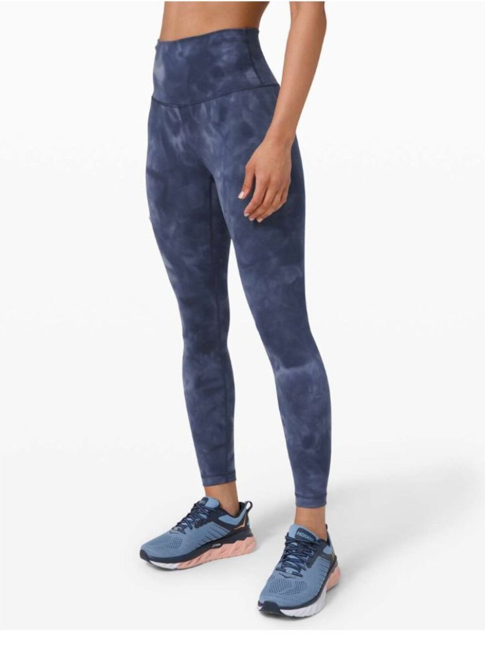 Lululemon Wunder Train High-Rise Tight 25” Diamond Dye Shade Naval Blue Size 4